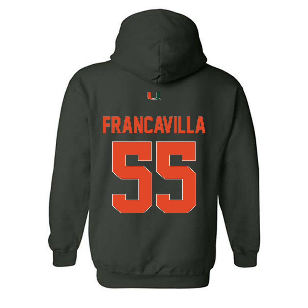 Miami - NCAA Football : Nino Francavilla - Classic Shersey Hooded Sweatshirt-1