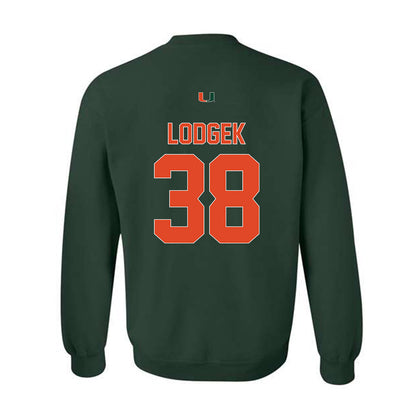 Miami - NCAA Baseball : Jake Lodgek - Classic Shersey Crewneck Sweatshirt-1