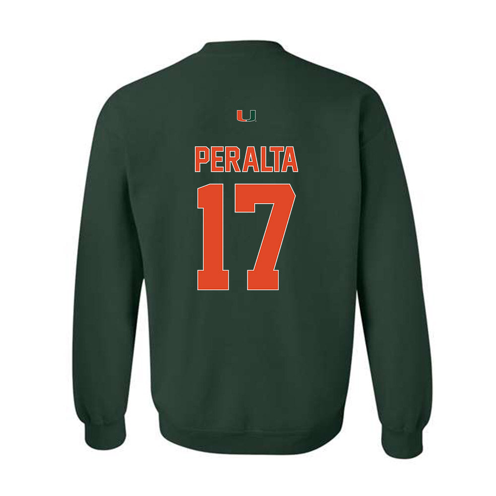Miami - NCAA Baseball : Fabio Peralta - Classic Shersey Crewneck Sweatshirt-1