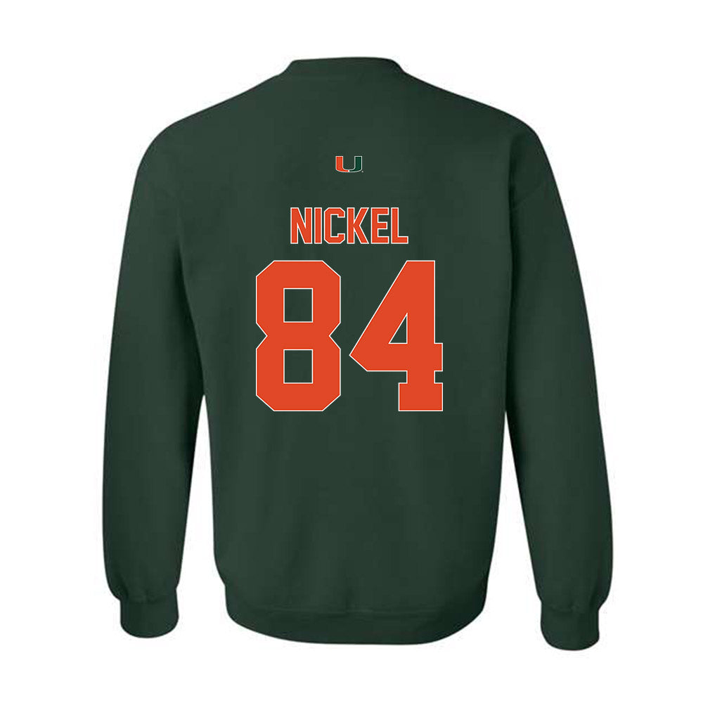 Miami - NCAA Football : Jack Nickel - Classic Shersey Crewneck Sweatshirt-1