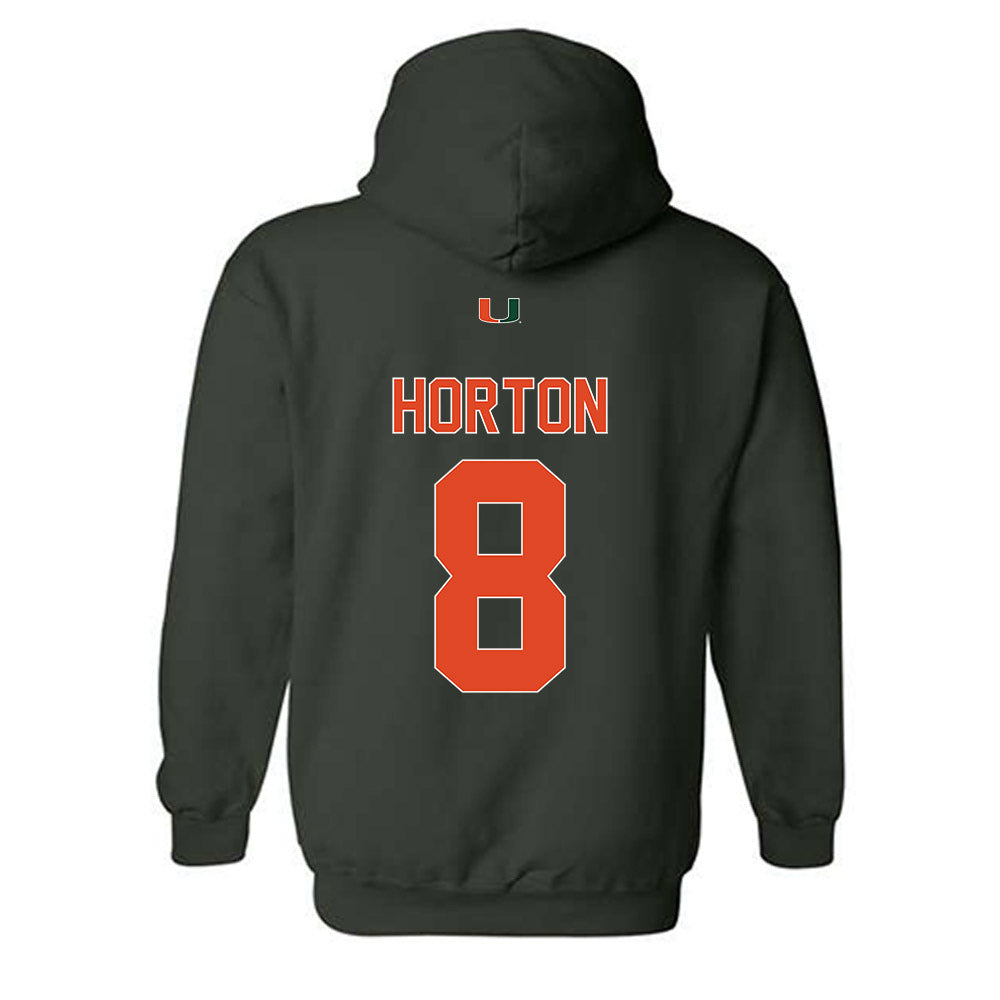 Miami - NCAA Football : Joshua Horton - Classic Shersey Hooded Sweatshirt-1