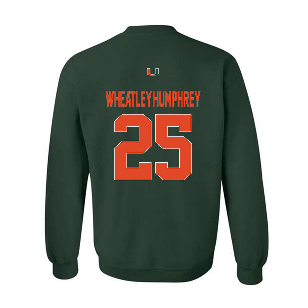 Miami - NCAA Football : Chris Wheatley-Humphrey - Classic Shersey Crewneck Sweatshirt-1
