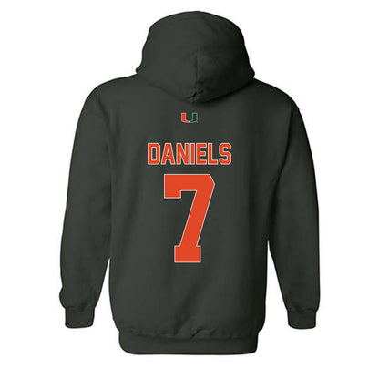 Miami - NCAA Football : CJ Daniels - Classic Shersey Hooded Sweatshirt-1