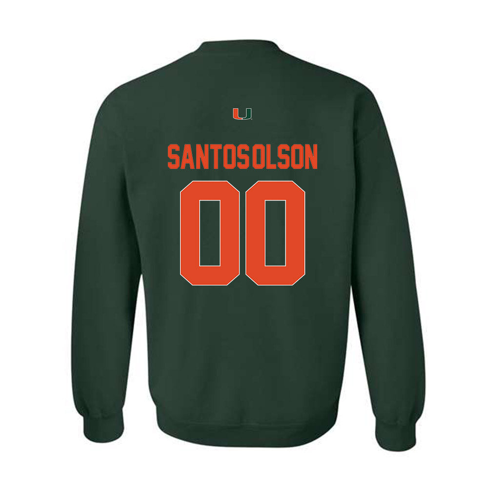Miami - NCAA Baseball : Sebastian Santos-Olson - Classic Shersey Crewneck Sweatshirt-1