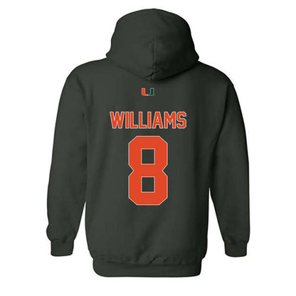 Miami - NCAA Football : Emory Williams - Classic Shersey Hooded Sweatshirt-1