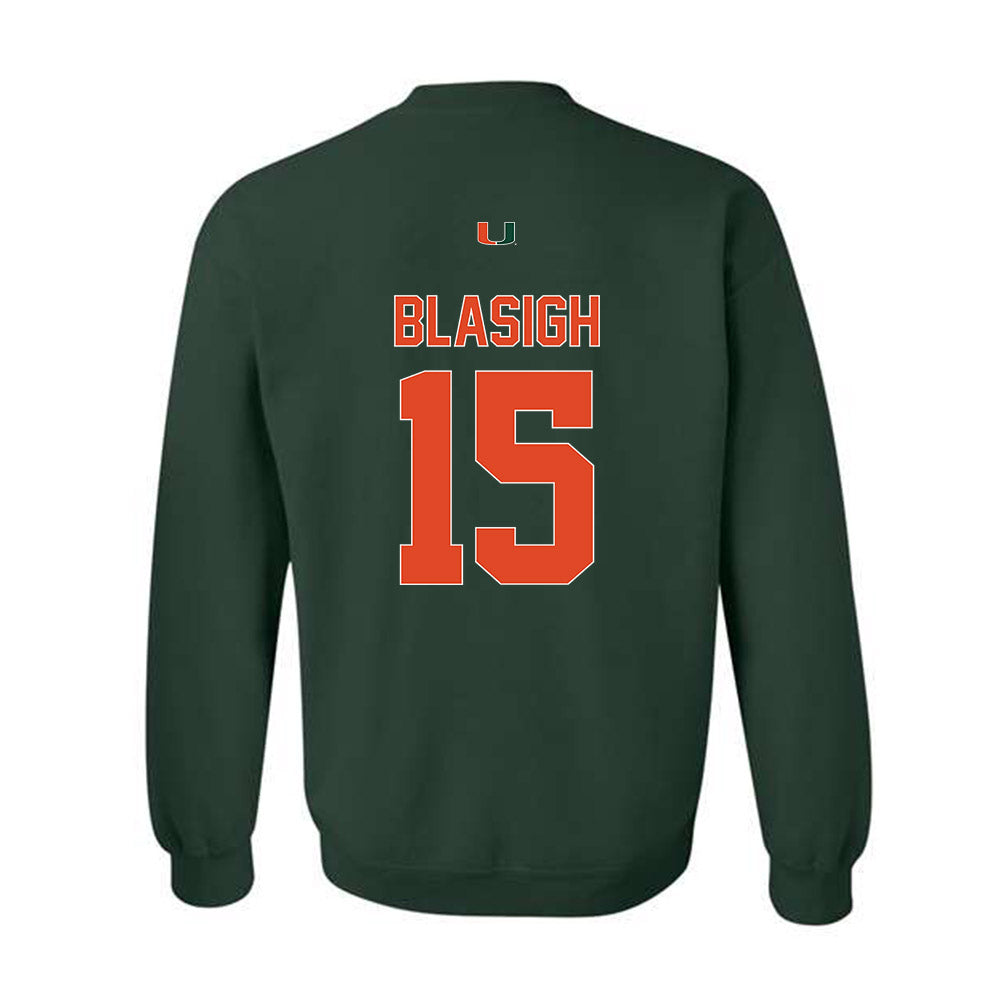 Miami - NCAA Women's Basketball : Vittoria Blasigh - Classic Shersey Crewneck Sweatshirt-1