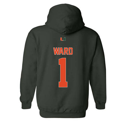 Miami - NCAA Football : Cam Ward - Classic Shersey Hooded Sweatshirt-1