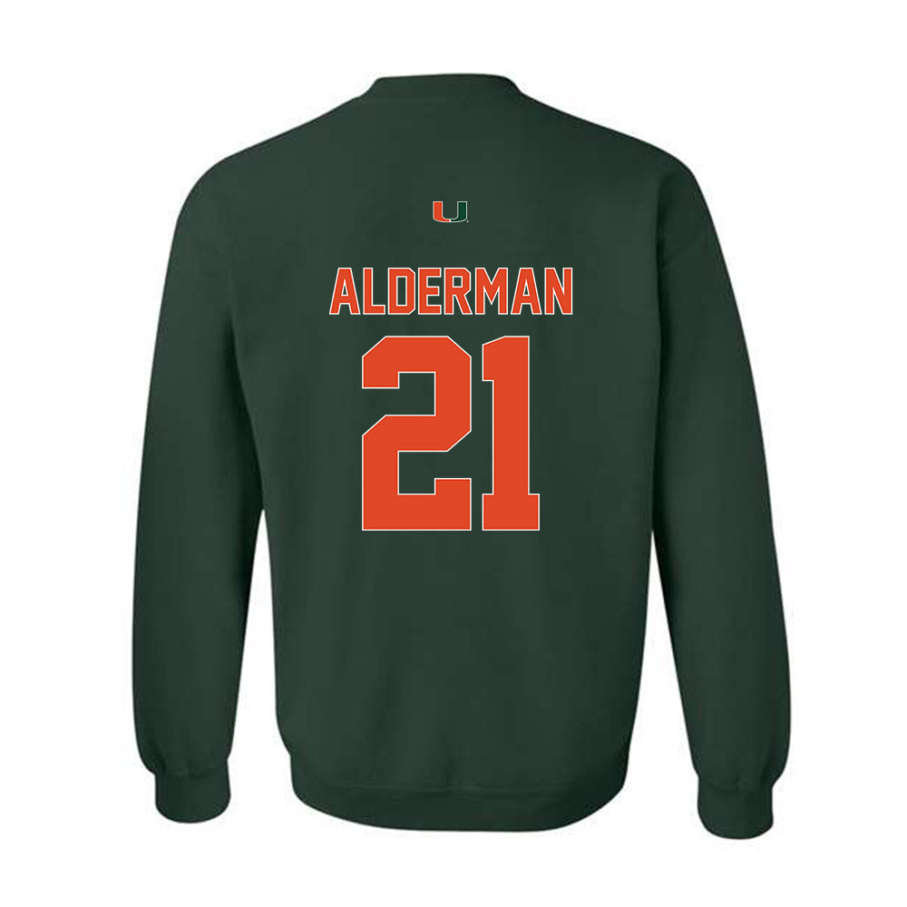 Miami - NCAA Football : Jaylin Alderman - Classic Shersey Crewneck Sweatshirt-1