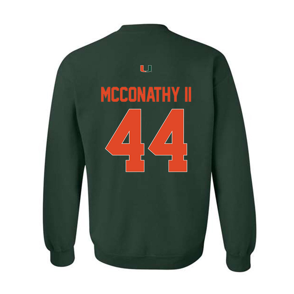 Miami - NCAA Football : Cole McConathy II - Classic Shersey Crewneck Sweatshirt-1