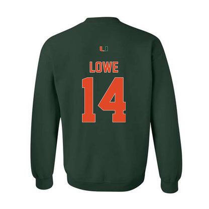 Miami - NCAA Football : Hayden Lowe - Classic Shersey Crewneck Sweatshirt-1