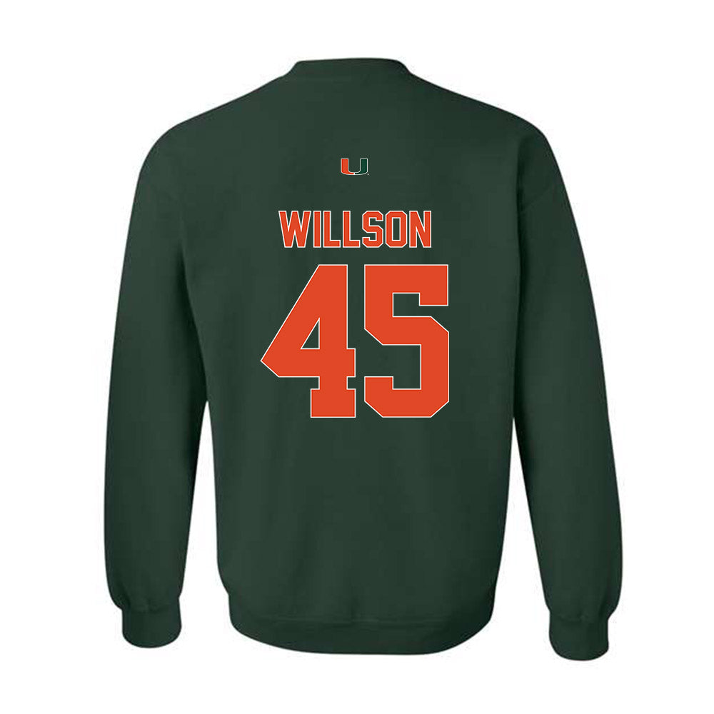 Miami - NCAA Women's Soccer : Gray Willson - Classic Shersey Crewneck Sweatshirt-1