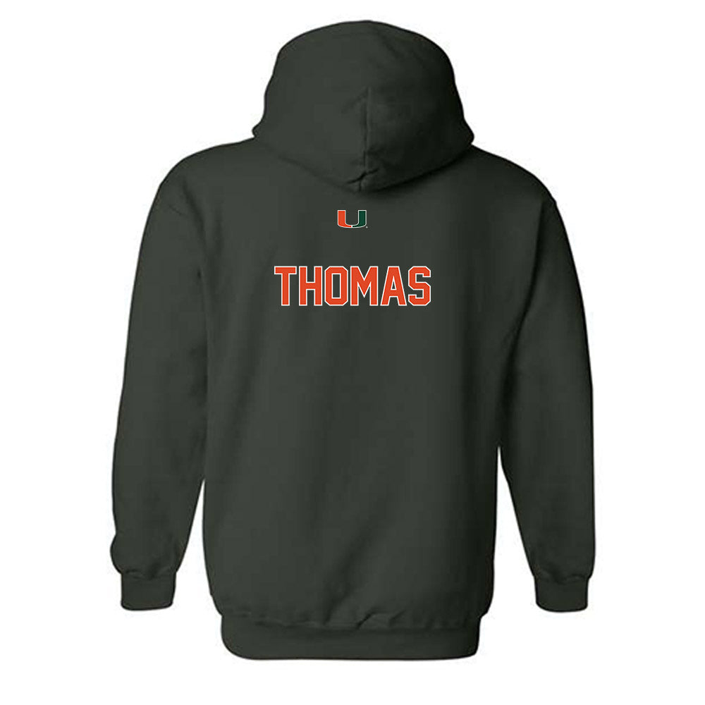 Miami - NCAA Men's Track & Field : Matthew Thomas - Classic Shersey Hooded Sweatshirt-1