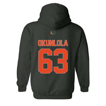 Miami - NCAA Football : Samson Okunlola - Classic Shersey Hooded Sweatshirt-1