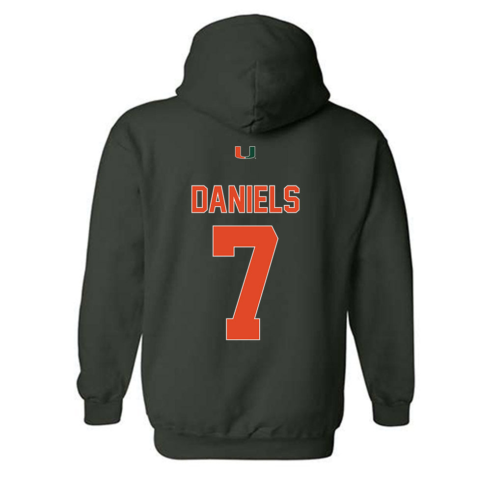 Miami - NCAA Football : CJ Daniels - Classic Shersey Hooded Sweatshirt-1
