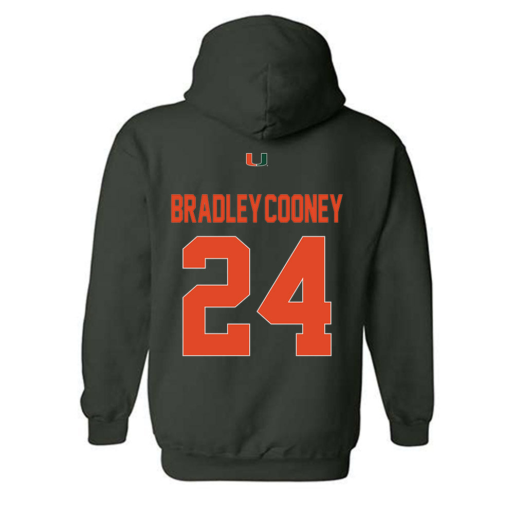 Miami - NCAA Baseball : Packy Bradley-Cooney - Classic Shersey Hooded Sweatshirt-1
