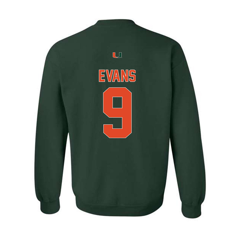 Miami - NCAA Baseball : Rob Evans - Classic Shersey Crewneck Sweatshirt-1