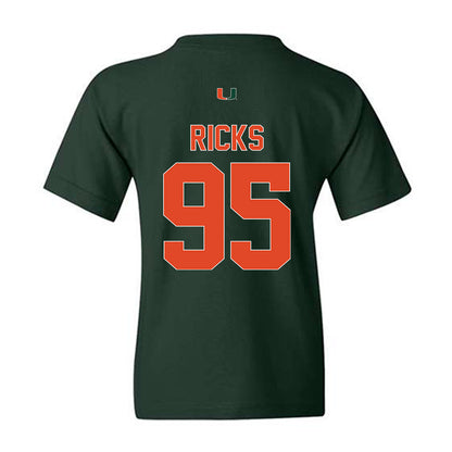 Miami - NCAA Football : Cooper Ricks - Classic Shersey Youth T-Shirt-1