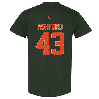 Miami - NCAA Baseball : Ryan Ashford - Classic Shersey T-Shirt-1