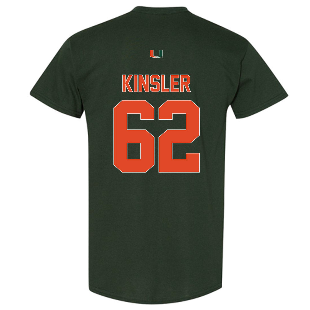 Miami - NCAA Football : Tommy Kinsler - Classic Shersey T-Shirt-1