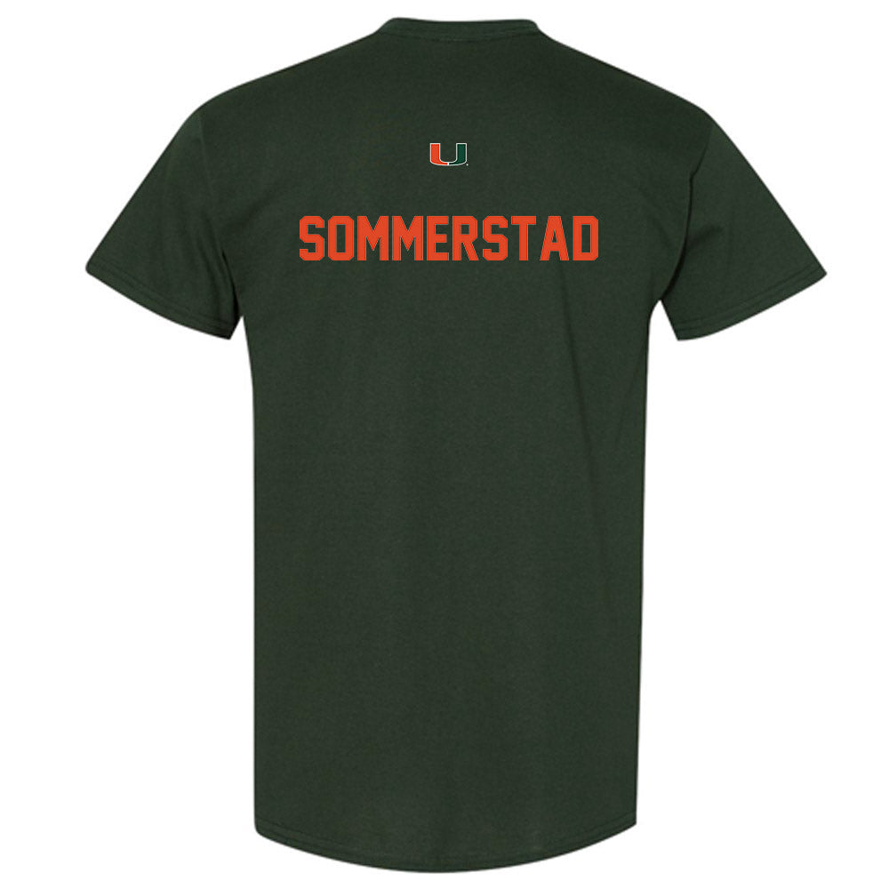 Miami - NCAA Women's Swimming & Diving : Kate Sommerstad - Classic Shersey T-Shirt-1