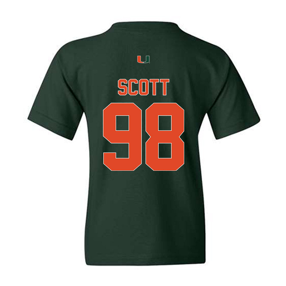 Miami - NCAA Football : Justin Scott - Classic Shersey Youth T-Shirt-1