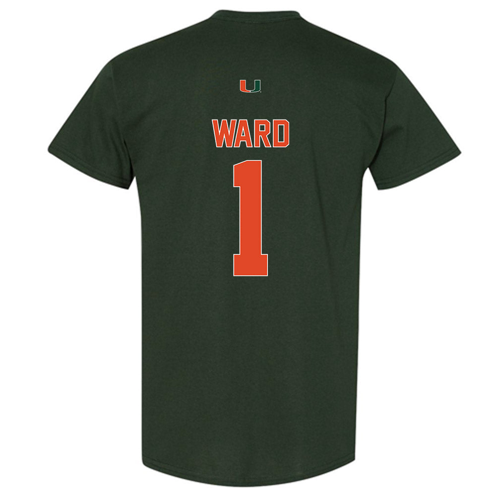 Miami - NCAA Football : Cam Ward - Classic Shersey T-Shirt-1