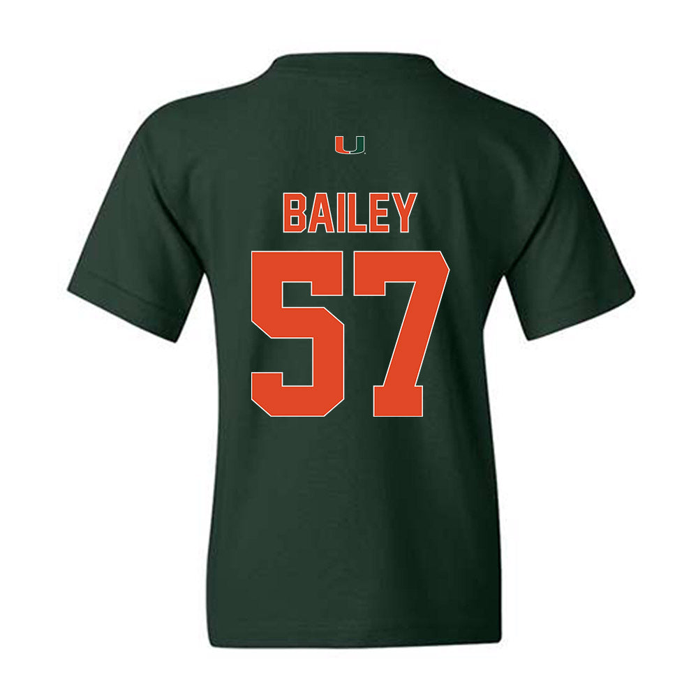 Miami - NCAA Football : Allen Bailey - Classic Shersey Youth T-Shirt-1