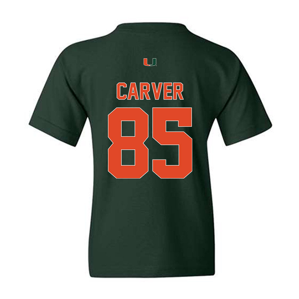 Miami - NCAA Football : Jackson Carver - Classic Shersey Youth T-Shirt-1