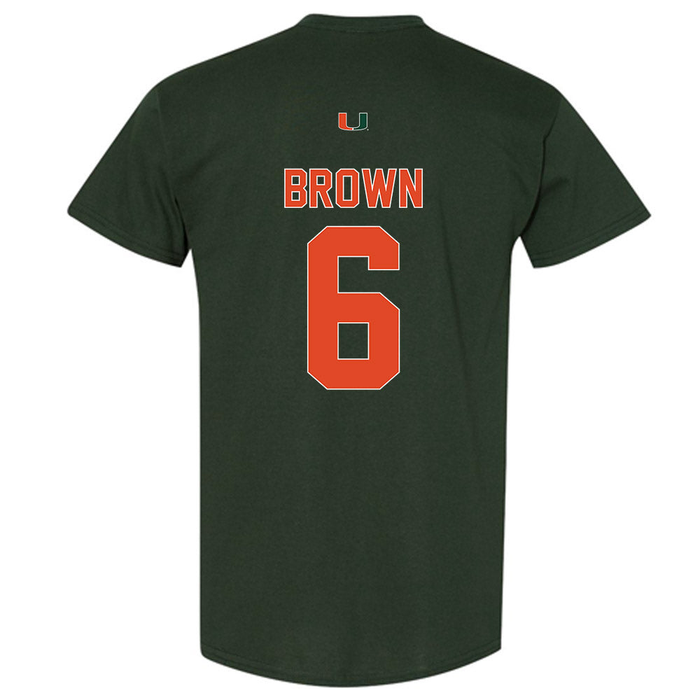 Miami - NCAA Football : CharMar Brown - Classic Shersey T-Shirt-1