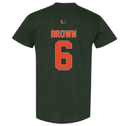 Miami - NCAA Football : CharMar Brown - Classic Shersey T-Shirt-1