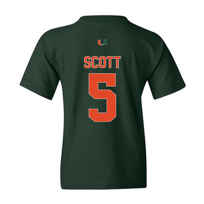 Miami - NCAA Football : Justin Scott - Classic Shersey Youth T-Shirt-1