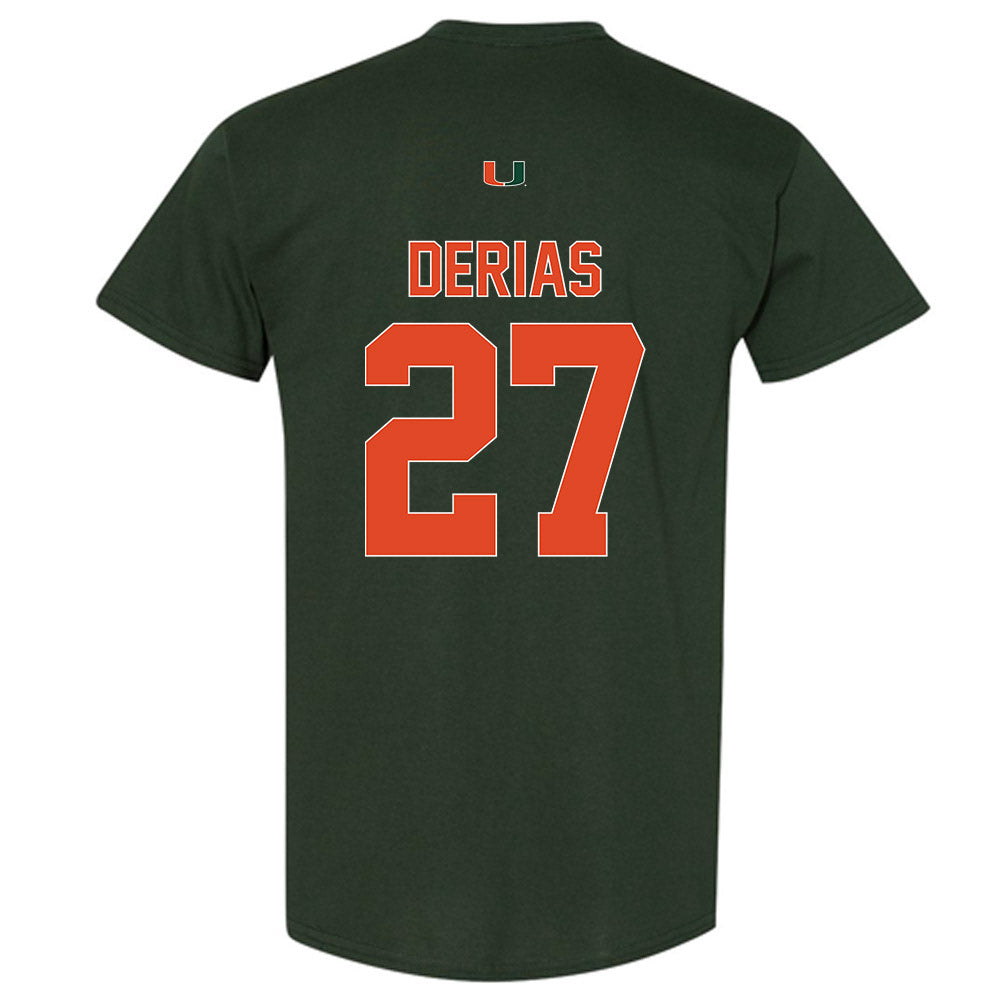 Miami - NCAA Baseball : Howard Tate DeRias - Classic Shersey T-Shirt-1