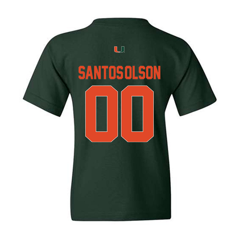 Miami - NCAA Baseball : Sebastian Santos-Olson - Classic Shersey Youth T-Shirt-1
