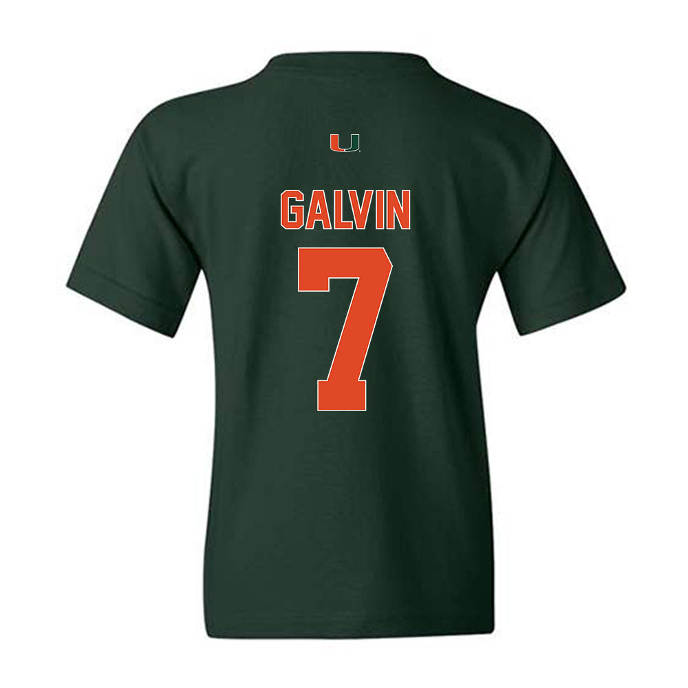 Miami - NCAA Baseball : Max Galvin - Classic Shersey Youth T-Shirt-1