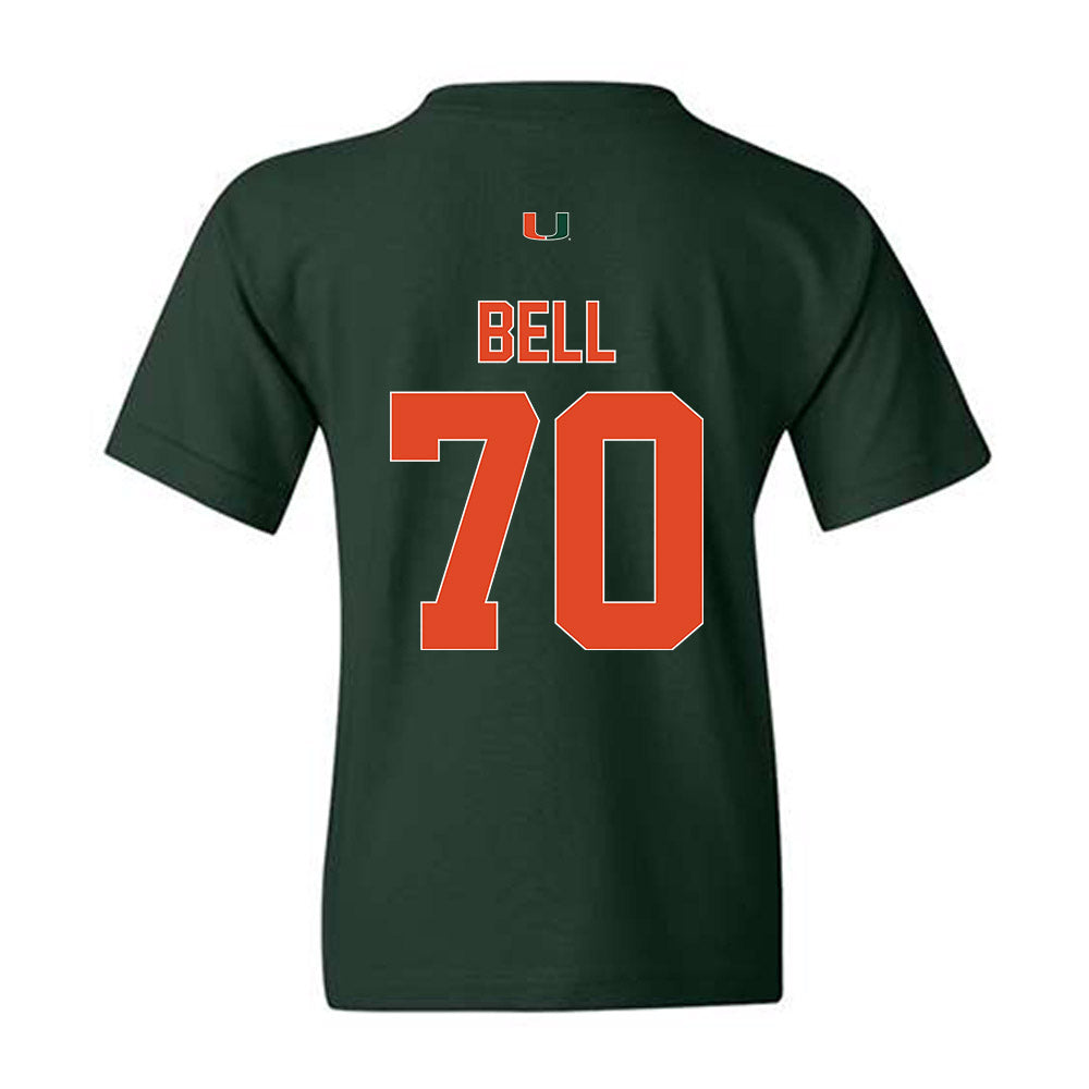 Miami - NCAA Football : Markel Bell - Classic Shersey Youth T-Shirt-1