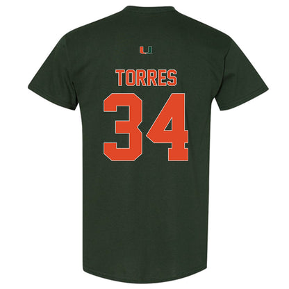 Miami - NCAA Baseball : Michael Torres - Classic Shersey T-Shirt-1