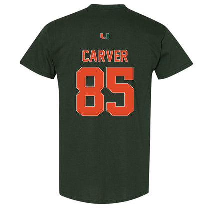 Miami - NCAA Football : Jackson Carver - Classic Shersey T-Shirt-1