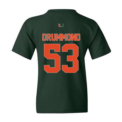 Miami - NCAA Baseball : Lj Drummond - Classic Shersey Youth T-Shirt-1