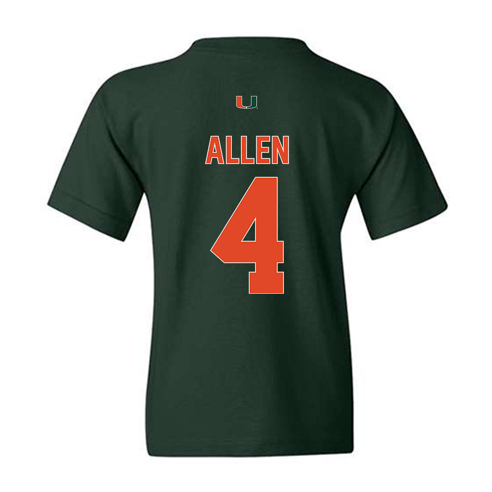 Miami - NCAA Men's Basketball : Marcus Allen - Classic Shersey Youth T-Shirt-1