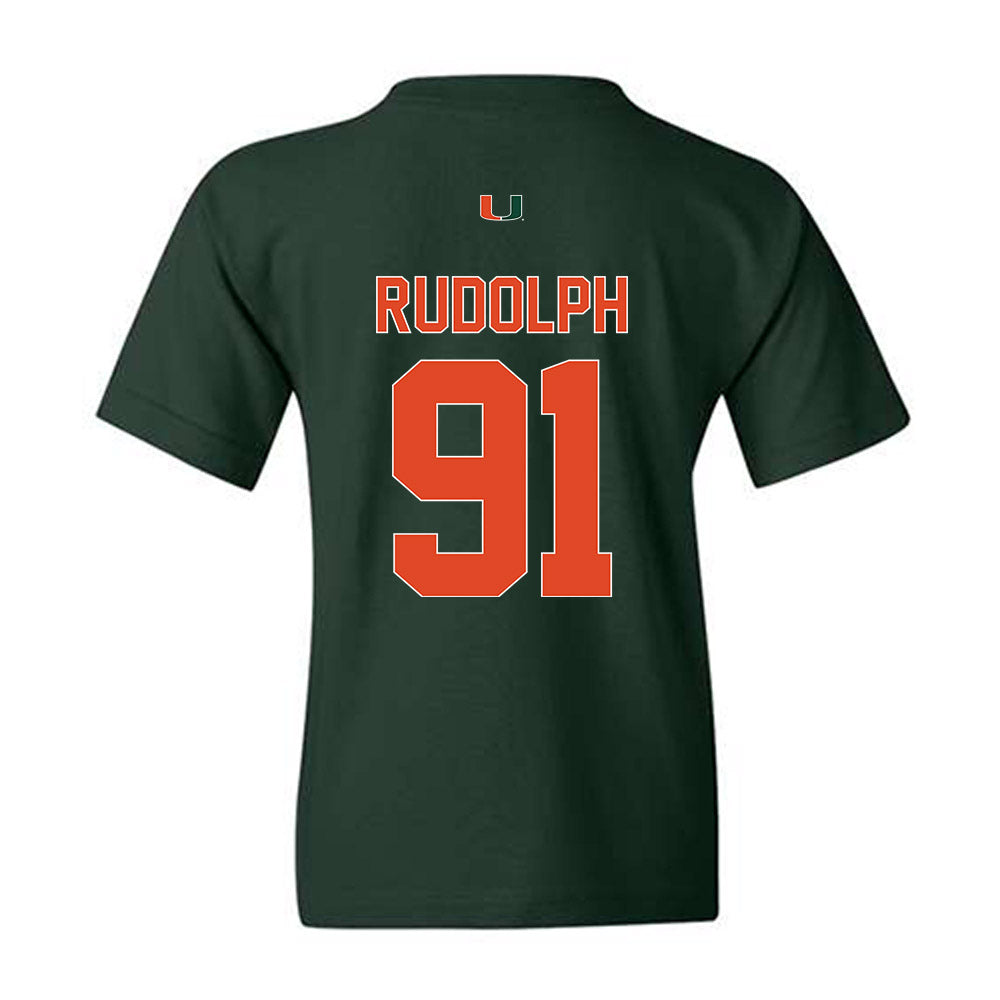 Miami - NCAA Football : Elias Rudolph - Classic Shersey Youth T-Shirt-1