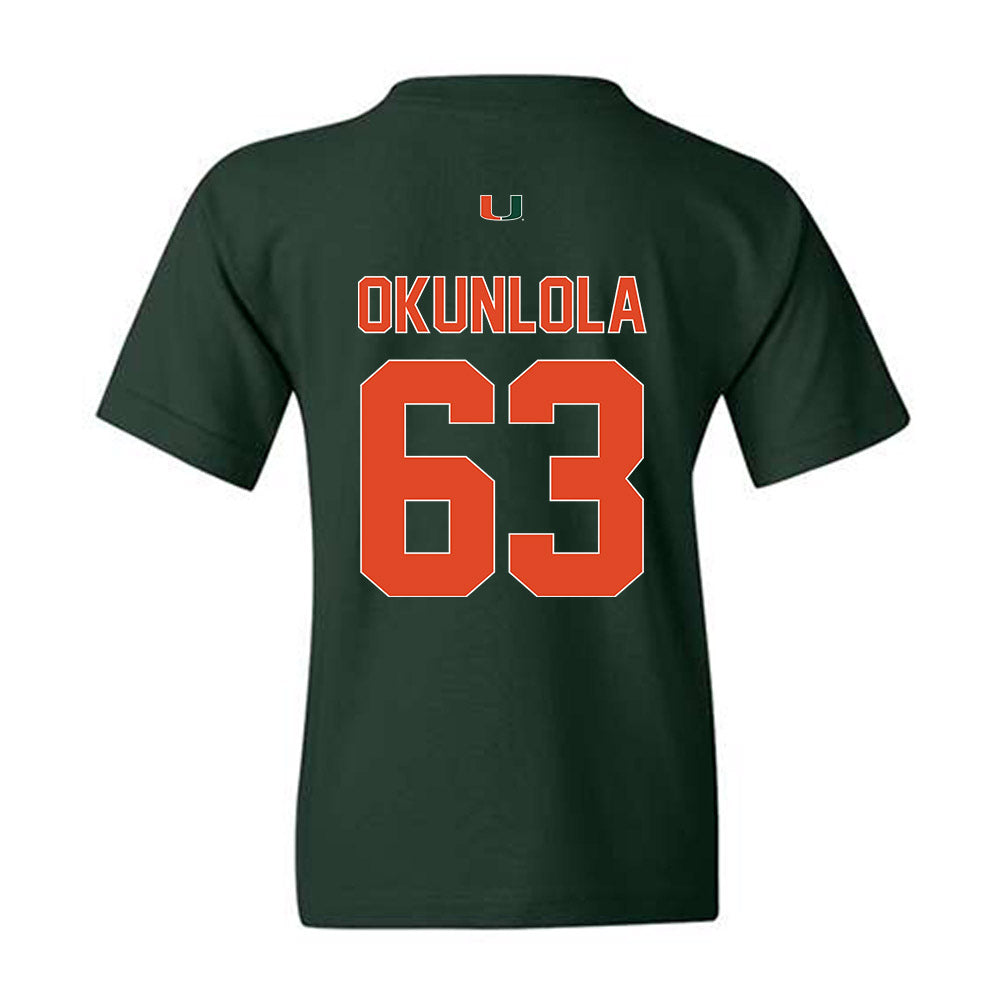 Miami - NCAA Football : Samson Okunlola - Classic Shersey Youth T-Shirt-1