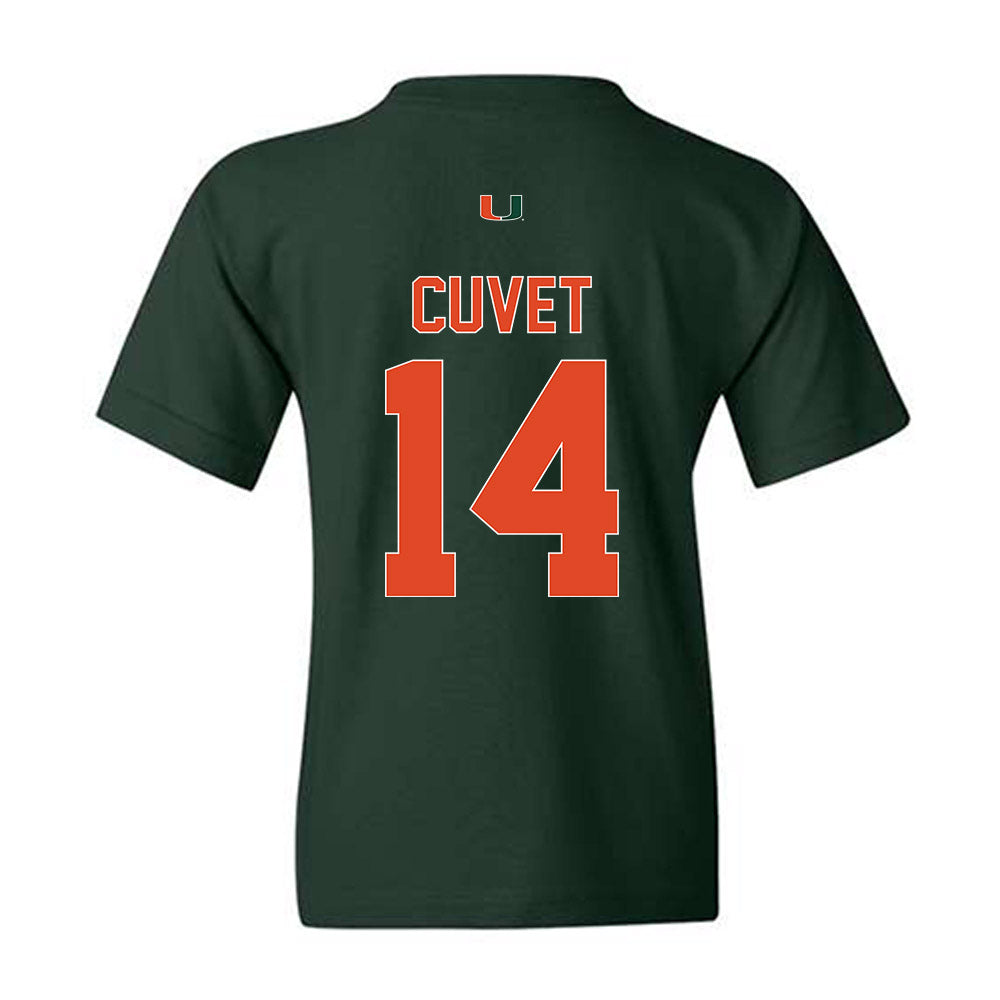 Miami - NCAA Baseball : Daniel Cuvet - Classic Shersey Youth T-Shirt-1