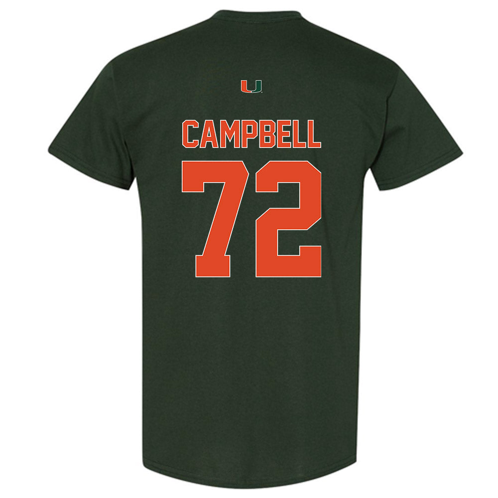 Miami - NCAA Football : Demetrius Campbell - Classic Shersey T-Shirt-1