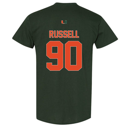 Miami - NCAA Football : Daylen Russell - Classic Shersey T-Shirt-1