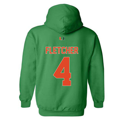 Miami - NCAA Football : Mark Fletcher - Classic Shersey Hooded Sweatshirt