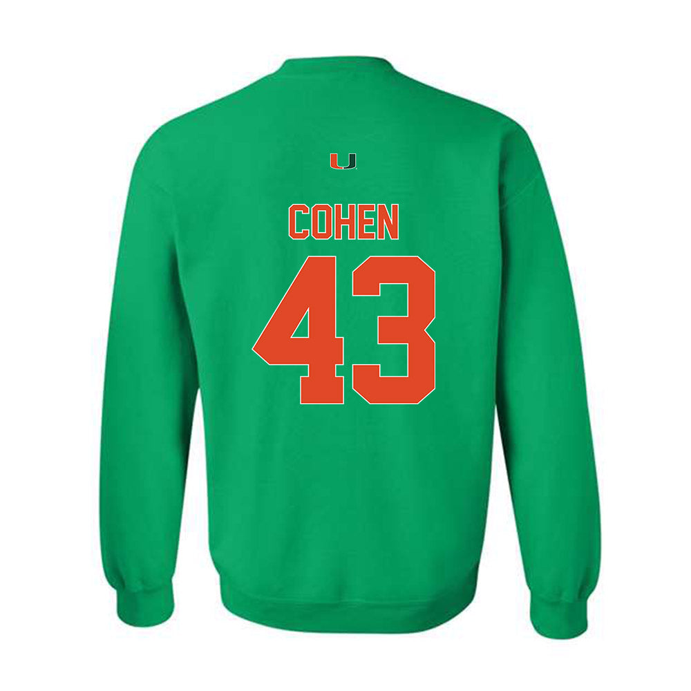 Miami - NCAA Football : Andrew Cohen - Classic Shersey Crewneck Sweatshirt