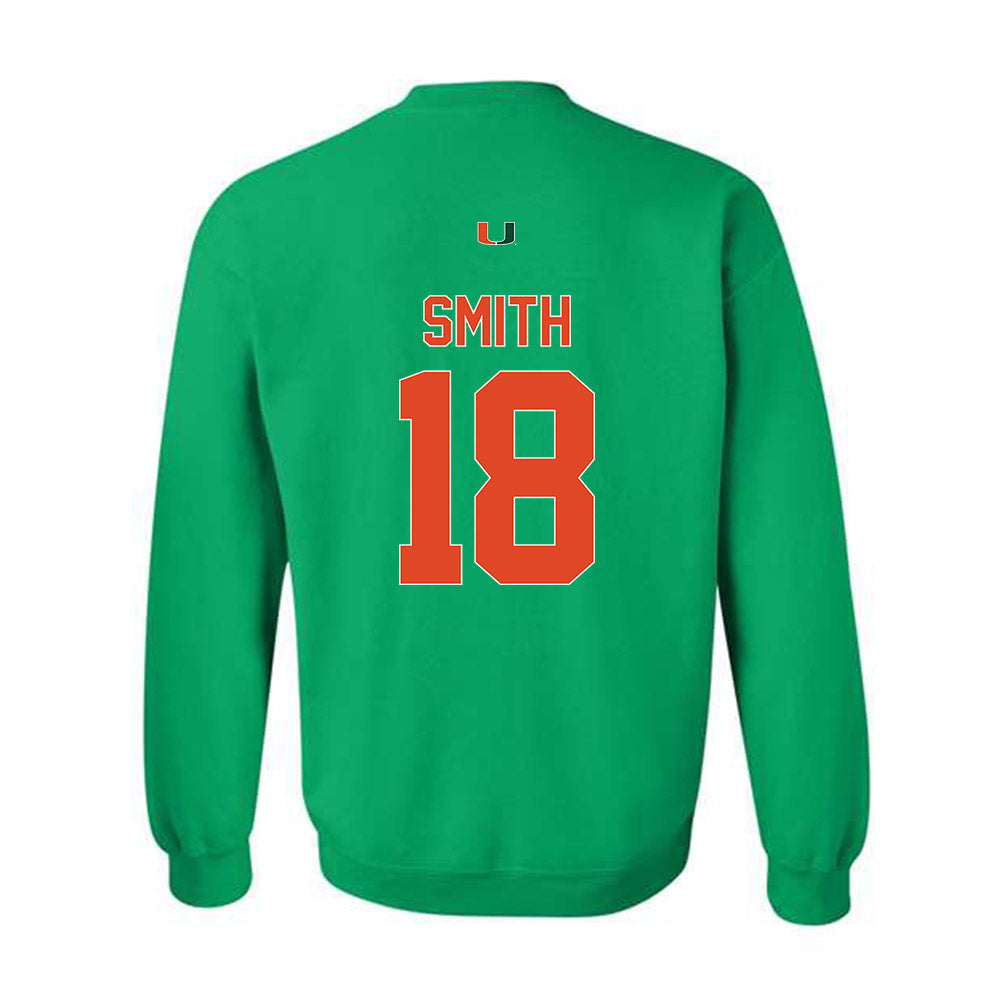 Miami - NCAA Football : Nikao Smith - Classic Shersey Crewneck Sweatshirt