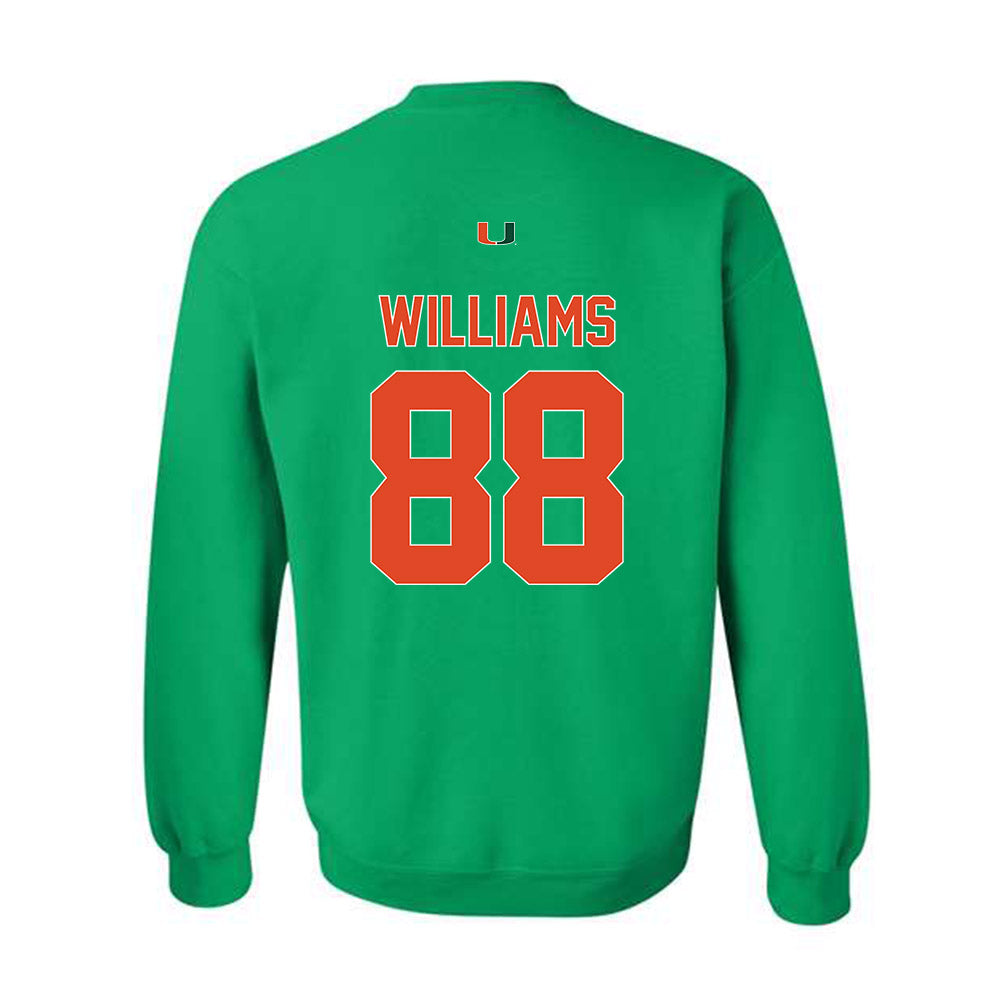 Miami - NCAA Football : Riley Williams - Classic Shersey Crewneck Sweatshirt