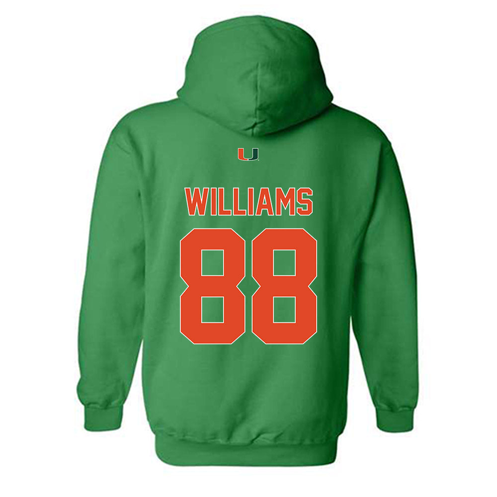 Miami - NCAA Football : Riley Williams - Classic Shersey Hooded Sweatshirt