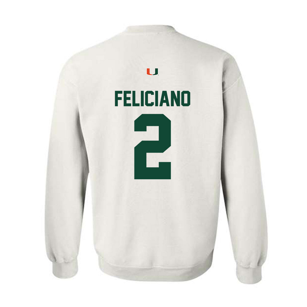 Miami - NCAA Women's Volleyball : Naylani Feliciano - Classic Shersey Crewneck Sweatshirt-1